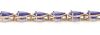 14K Rose Gold, Tanzanite and Diamond, Halo Bracelet - 3