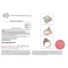 14K Rose Gold, Aquamarine and Diamond, Halo Heart Ring - 4