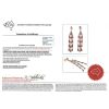 14K Rose Gold, Ruby and Diamond, Chandelier Style Earrings - 4