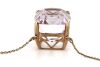 14K Rose Gold, 25.63ct Kunzite and Diamond, Pendant Necklace - 4