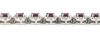 14K White Gold, Ruby and Diamond, Halo Bracelet - 3