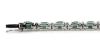 14K White Gold, Emerald and Diamond, Line Bracelet - 6