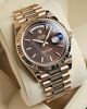 Rolex Day Date 228235 Rose Gold Brown Motif Dial - 2