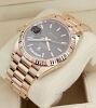 Rolex Day Date 228235 Rose Gold Brown Motif Dial - 3