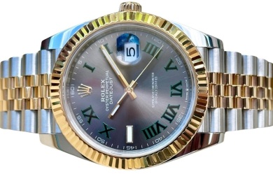 Rolex Datejust 41 Wimbledon Dial Ref 126333 2020 Box and Papers