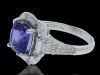 18K White gold, Tanzanite and Diamond Ring - 2