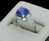 18K White gold, Tanzanite and Diamond Ring - 5