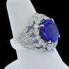 18K White Gold Tanzanite and Diamond Dress Ring - 3