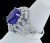 18K White Gold Tanzanite and Diamond Dress Ring - 4