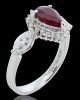 18K White Gold Ruby and Diamond Dress Ring - 3