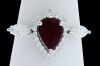 18K White Gold Ruby and Diamond Dress Ring - 6