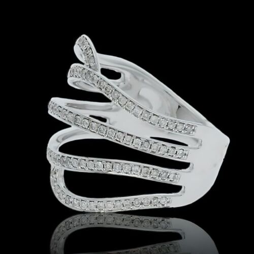 18K White Gold and Diamond Dress Ring