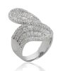 18K White Gold Diamond Dress ring - 2