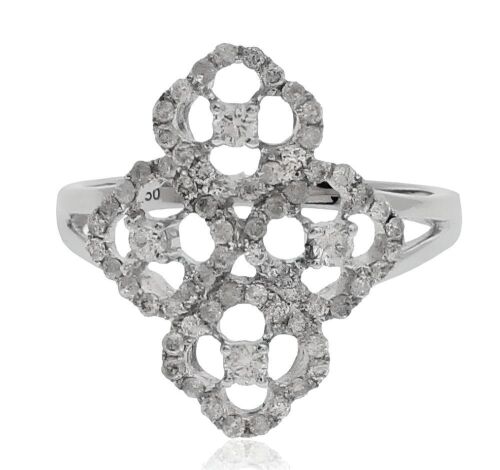 18K White Gold Diamond Dress ring