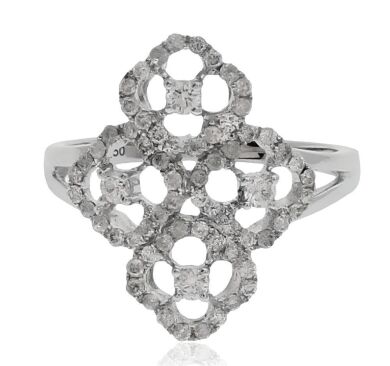 18K White Gold Diamond Dress ring