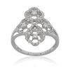 18K White Gold Diamond Dress ring - 4