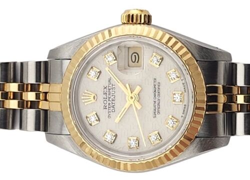 Rolex 69173 Datejust Two Tone Computer Diamond Dial 26mm 1988 R Serial