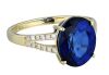 9K Yellow Gold Sapphire and Diamond Dress Ring - 3