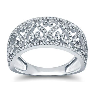 18K White Gold Diamond Dress ring