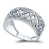 18K White Gold Diamond Dress ring - 3