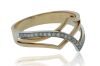 18K Two Tone Diamond Dress Ring - 2