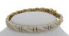 18K Yellow Gold Diamond flexible link bracelet - 4