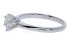 18K White Gold Solitaire Engagement Diamond Ring - 2