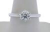 18K White Gold Solitaire Engagement Diamond Ring - 4