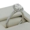 18K White Gold Engagement Diamond Ring GIA certified - 5