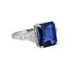 9K White gold Sapphire and Diamond Dress Ring - 3