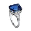 9K White gold Sapphire and Diamond Dress Ring - 5