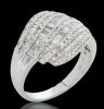 18K White Gold Diamond Dress ring - 5