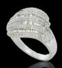 18K White Gold Diamond Dress ring - 6