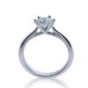 18K White Gold Engagement Diamond Ring GIA certified - 2