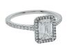 18K White Gold Engagement Diamond Ring GIA certified - 2