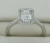 18K White Gold Engagement Diamond Ring GIA certified - 4