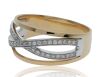 18K Two-tone Diamond Dress Ring - 2