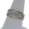 18K Two-tone Diamond Dress Ring - 6