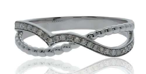 18K White Gold Diamond Dress ring