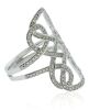 18K White Gold Diamond Dress ring - 2