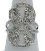 18K White Gold Diamond Dress ring - 4