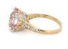 14K Yellow/White Gold, 7.45ct Kunzite and Diamond, Cocktail Ring - 2