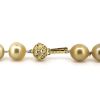 14K Yellow Gold, Golden South Sea Pearl and Diamond, Strand Necklace - 4