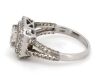 14K White Gold and Diamond, Double Halo Ring - 2