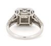 14K White Gold and Diamond, Double Halo Ring - 3