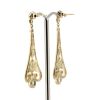 14K Yellow Gold and Diamond, Art Deco Drop Earrings - 2