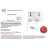 14K White Gold, White Cultured South Sea Pearl and Diamond, Drop Earrings - 4