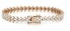 14K Rose Gold, 6.78ct TDW Diamond, Cluster Style Bracelet - 5