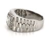 14K White Gold and Diamond, Gents Ring - 2