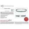 14K White Gold, Emerald and Diamond, Halo Bracelet - 7